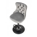 Стул барный HALMAR H117 серый/черный